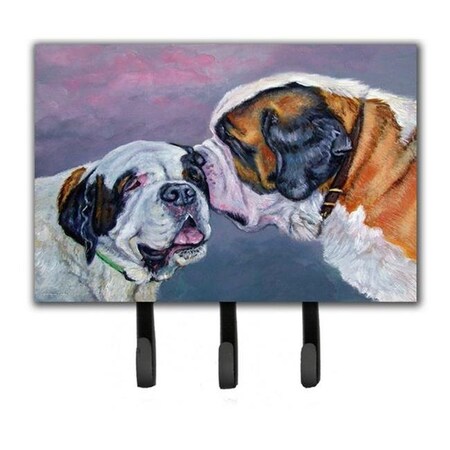 Carolines Treasures Carolines Treasures 7332TH68 Saint Bernard Whisperear Leash & Key Holder 7332TH68